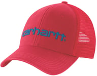 Carhartt Carhartt Canvas Mesh-Back Logo Graphic Cap Fire Red ONESIZE, FIRE RED