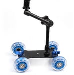 chariot à bras magique de 11 pouces pour appareil photo DSLR,Rail vidéo roulant,pour voiture et bras magique - Type Dolly Car-magic Arm