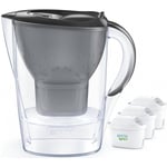 BRITA Marella carafe d´eau 2,4 litres Graphite + 3 filtres Maxtra Pro (1052796)