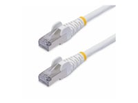 Startech.Com 50Cm White Cat8 Ethernet Cable, Snagless, S/Ftp, 25G/40G - Patch-Kabel - Rj-45 (Hane) Till Rj-45 (Hane) - 50 Cm - 5.6 Mm - S/Ftp - Cat 5/5E/6/6A/8 - Ieee 802.3Bt/Ieee 802.3Ba - Hakfri, Halogenfri - Vit