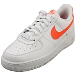 Nike Air Force 1 07 Next Nature Womens Fashion Trainers in White Mango - 7 UK