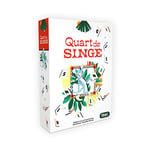 Quart DE Singe - Jeu de société - Jeu d'ambiance - Jusque à 8 Joueurs - 10 Ans et Plus - Jouer en Famille et Entre Amis - Jeu de Bluff et de vocabulaire - par Les auteurs de Blanc Manger Coco