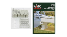 23-019 KATO Unitrack 6 Pilliers Pont voie double 50mm Train N 1/160