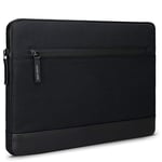 Adore June 12,4 Pouces Bent Housse Compatible avec Galaxy Tab S9 Plus/Tab S8 Plus / S7 Plus, Noir, Tissus recyclés durables, Fermetures éclair imperméables et Porte-Stylo Pliable pour S-Pen