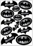 Biomar Labs® Set (13pcs) Vinyl Stickers Decals Batman Logo Silver Black Emblem Comics Hero Car Motorcycle Bike Helmet D 60