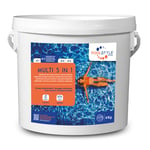 Chlore multifonctions 5 en 1 en galet 250g / 4kg - POOLSTYLE - PSL-500-0003