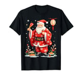 Japanese Santa Daruma Doll Kimono Christmas T-Shirt