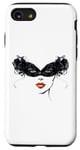 Coque pour iPhone SE (2020) / 7 / 8 Masque vénitien, joli visage, femme, Venise, Italie