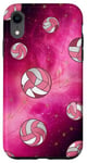 Coque pour iPhone XR Volleyballballon-rose esthétique femmes filles