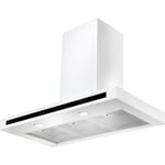 Rangemaster HLTHDS90WH Hi-Lite 90cm Flat Chimney Hood In White