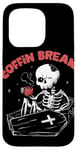 iPhone 15 Pro Halloween Coffin Break Funny Skeleton Drinking Coffee Case