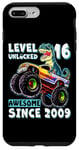 iPhone 7 Plus/8 Plus Level 16 Unlocked T Rex Monster Truck Dinosaur 16th Birthday Case