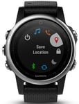 Garmin Watch Fenix 5S Silver Black Band