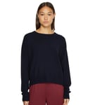 Tommy Hilfiger Womens UW0UW03935 Knit Knitted Jumper - Black Viscose - Size 12 UK