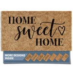 Barnyard Designs ‘Home Sweet Home’ Door Mat, Indoor/Outdoor Non-Slip Rug, Front Door Welcome Mat for Outside Porch Entrance, Home Entryway Farmhouse Decor, 76 x 43cm