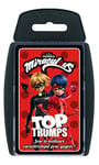 Winning Moves - Top Trumps Miraculous - Jeux de cartes - Jeu de Société - Jeu de batailles - Jeu de voyage - De 2 à 6 joueurs - A partir de 6 ans - Version Française