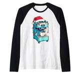 Barista Coffee Lover Coffee Maker Maschine Christmas Xmas Raglan Baseball Tee