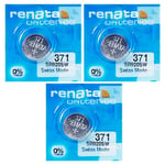 3 X Renata 371 SR920SW Pile Batterie pour Citizen Aqualand Série 1 Première C022