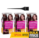 L'Oreal Casting Creme Gloss 535 Chocolat Cheveux Couleur 3-pack Ammoniaque Sans