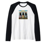 Funny Easter Cats with Easter Eggs and Spring Vibes Raglan Baseball Tee