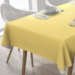 Home Direct Rectangular Oilcloth PVC Wipe Clean Tablecloth 140cm x 180cm 55x70 Yellow