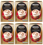 6 x Nescafe Cappuccino Original Sachets 124G