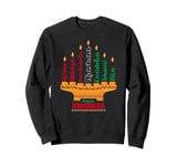 Kinara Seven Candles Principles Of Kwanzaa Happy Kwanzaa Sweatshirt