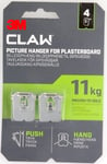 3M CLAW Picture Hanger Holder Mirror Home Decor for Drywall No Tools 11kg 4 Pack