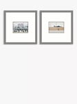 John Lewis LS Lowry 'Man Lying on a Wall' & 'Market Scene' Framed Print & Mount, Set of 2, 53.5 x 53.5cm, Multi