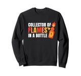 Flames Bottle Spicy Food Hot Chili Sauce Red Pepper Jalapeno Sweatshirt