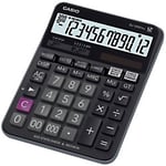 Casio Desktop Calculator 12 Digit Display Black Battery, Solar DJ-120D Plus