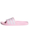 adidas Unisex Adilette Aqua Slides Kids Sneaker, Clear Pink/Cloud White/Clear Pink, 13 UK