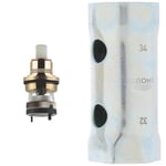 Grohe Aquadimmer Pour Mitigeurs Thermostatiques 47364000 (Import Allemagne) & Clé à douille, chromé, 32 et 34 mm, 19332000 (Import Allemagne)