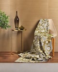 Design Port Marsh Cotton Jacquard Throw Ochre Yellow, 130 x 170cm