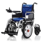 FTFTO Home Accessories Elderly Disabled Foldable Power Compact Mobility Aid Wheel Chair Lightweight Electric Wheelchair Portable Medical Scooter Black 25Km Blue 15km