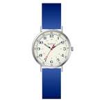 Szaikyri Montre De Santé pour Femmes Professionnelles Et Étudiants avec Dial Lumineux Facilement Lire Temps Militaire Unisex Résistance À l'eau Sportive (Blue Silver)