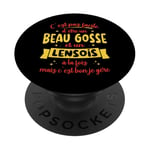 Lensois Idée Cadeau Humour Anniversaire Beau Gosse Lens PopSockets PopGrip Adhésif