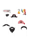 Pirate Photo Booth Props (Pack Of 10)