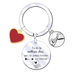 Porte Clé Saint Valentin Cadeau Homme Femme Idee Cadeau Couple Cadeaux pour St Valentin Original Porte Clef Couple Cadeau Anniversaire Homme Femme Personnalisée Cadeau Couple Amoureux (7)