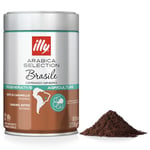 illy Coffee - Ground Coffee - Sustainable Arabica Coffee from Cerrado Minero Brazil - 250g Tin