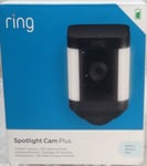 Ring Spotlight Cam Plus Outdoor Surveillance Camera Battery-Black (8SB1S2-BEU0)