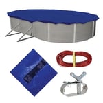 Blue Wave Defender 15 an Ovale au-Dessus de Sol d'hiver pour Piscine 12 by 24-Feet Bleu Marine