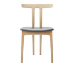 Carl Hansen - OW58, T-Chair, Lacquered Oak, Leather Cat. B Thor 359 - Ruokapöydän tuolit - Ole Wanscher - Nahka/Puu/Vaahto