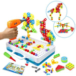 Mosaik plug-in spel skruv leksak - 3D pussel barnleksak från 3 4 5 6 KLB