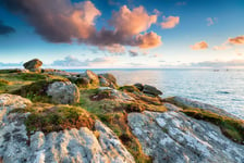 Clifftops at Lands End in Cornwall