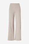 Aim'n - Byxor Ease Ribbed Wide Pants - Beige