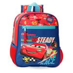 Disney Joumma Cars Lets Race Backpack School Backpack Polyester Bags and Compartments Wide Adjustable Shoulder Straps, red, backpack 28