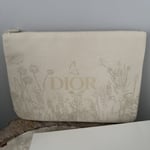 CHRISTIAN DIOR CREAM SOFT SPRING FLOWER 2024 CLUTCH BAG Limited Edition