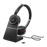 Jabra Evolve 75 Se Uc Stereo headset och laddstation