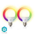 SmartLife Full Färg Glödlampa | Wi-Fi | E27 | 806 lm | 9 W | RGB / Varm till cool vit | 2700 - 6500 K | Android / IOS | Glödlam